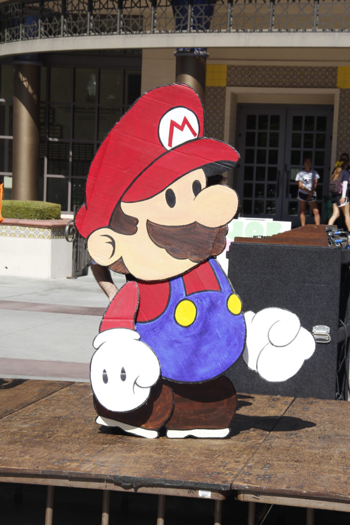 Massimo Silverstri getting first place for his costume of Paper Mario.Photo credit: Mathew Flores.