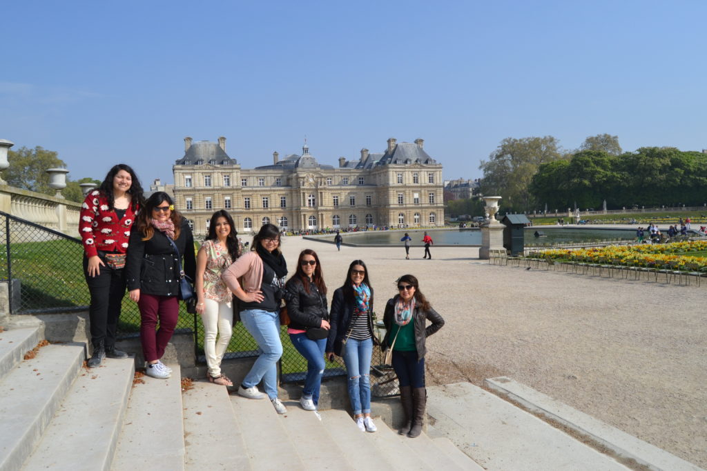 Diana Gonzalez (pictured second from the left) has spent her time in Seville sightseeing and studying. Sign up for next semester’s study abroad trip, which will be heading to Rome.