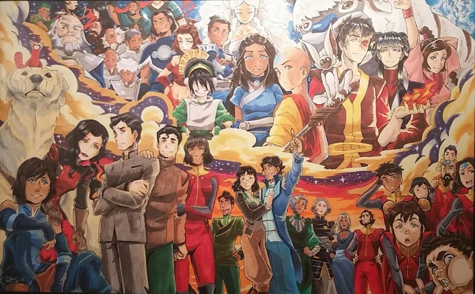 Legacy by artist Mikk is one of the many Avatar themed pieces on display at Galaxy Nucleus. The Legend of Korra/Avatar: The Last Airbender Tribute Exhibition will be on display from March 7-March 22. Photo credit: Lenard Malunes