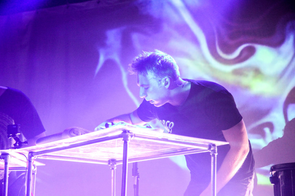 Clayton Knight of Odesza performed at the Glass House in Pomona on Thursday April 9. Photo credit: Jayna Gavieres