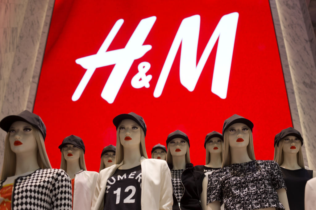 A clothing display at an H&M store in New York. Photo credit: Bloomberg News
