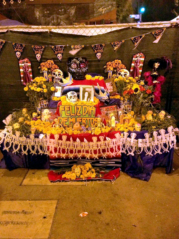 Dia de los Muertos alter at the Boyle Heights celebration in November 2014. Photo credit: Neddie Facio