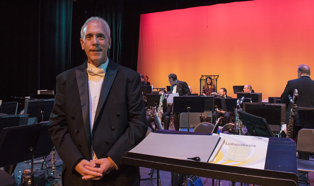 Dr. Anthony Mazzaferro during the OC Wind Symphony Concert intermission. Photo credit: Joshua Mejia