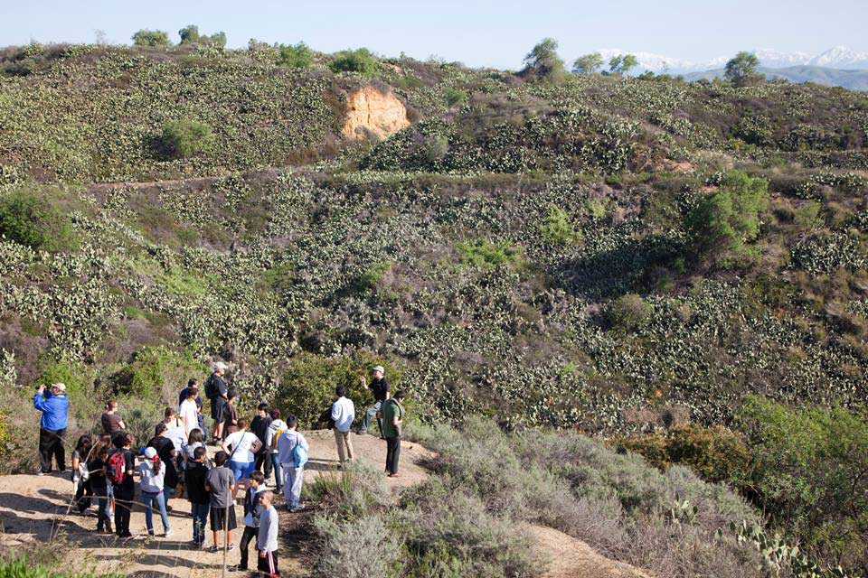 Supporters and opponents of the proposed development both wish to have open tours such as this to view Coyote Hills nature Photo credit: courtesy of Jane Rands