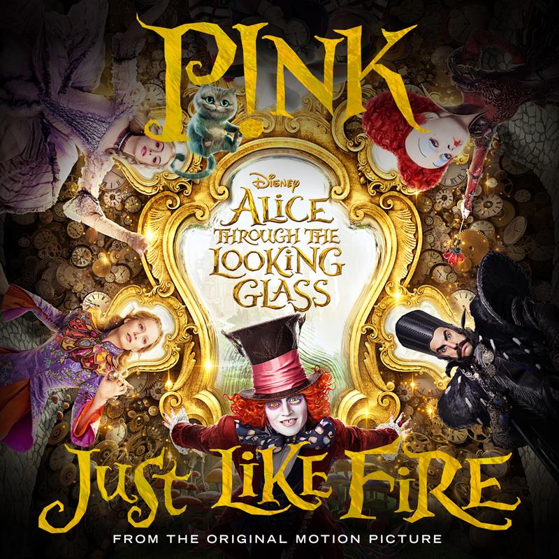 Poster of Pinks New single Just Like Fire from Disney Alice Photo credit: Facebook