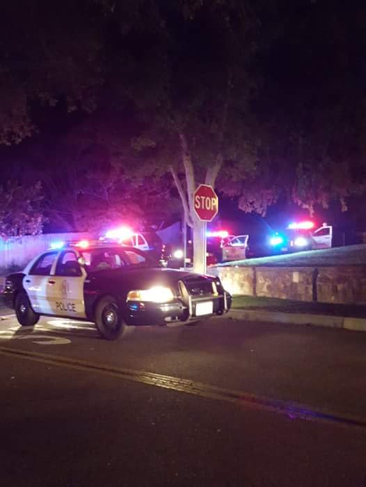 Police vehicles on location for the altercation involving two men at Hillcrest Park on Sept. 21. Photo credit: Derek Hall