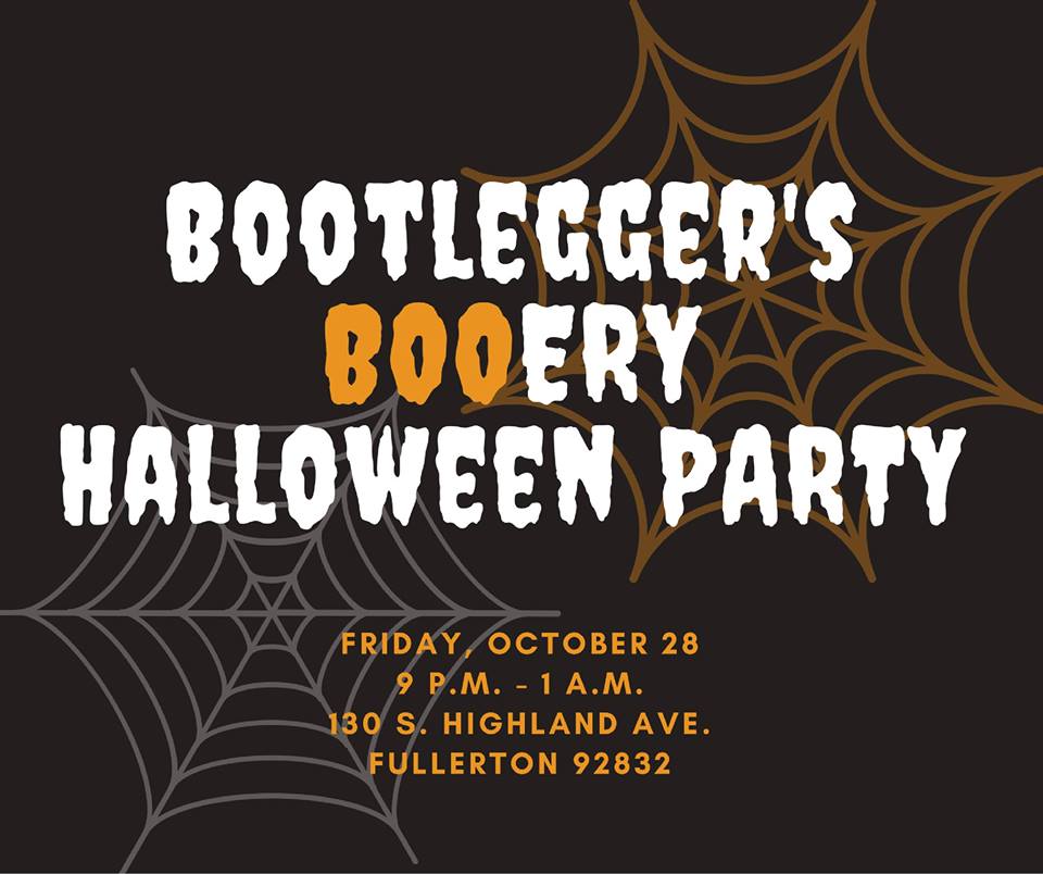 Bootleggers Booery Flyer for their Halloween event. Photo credit: Facebook