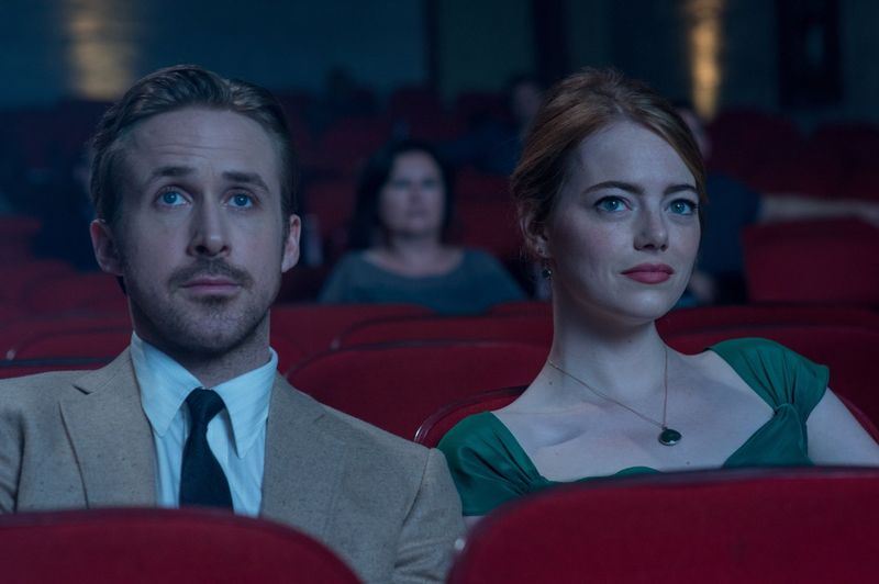 Ryan Gosling and Emma Stone portray Sabastian Wilder and Mia Dolan in La La Land, whore a pair of lovers trying to achieve their goals in Los Angeles in this original musical about love and sacrifice. Photo credit: Facebook.com/LaLaLand
