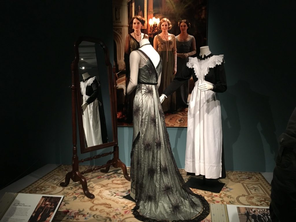 Dressing Downton: Changing Fashions for Changing Times features costumes that were worn by the actors and actresses in the period drama, Downton Abbey. Photo credit: Katarina Scalise