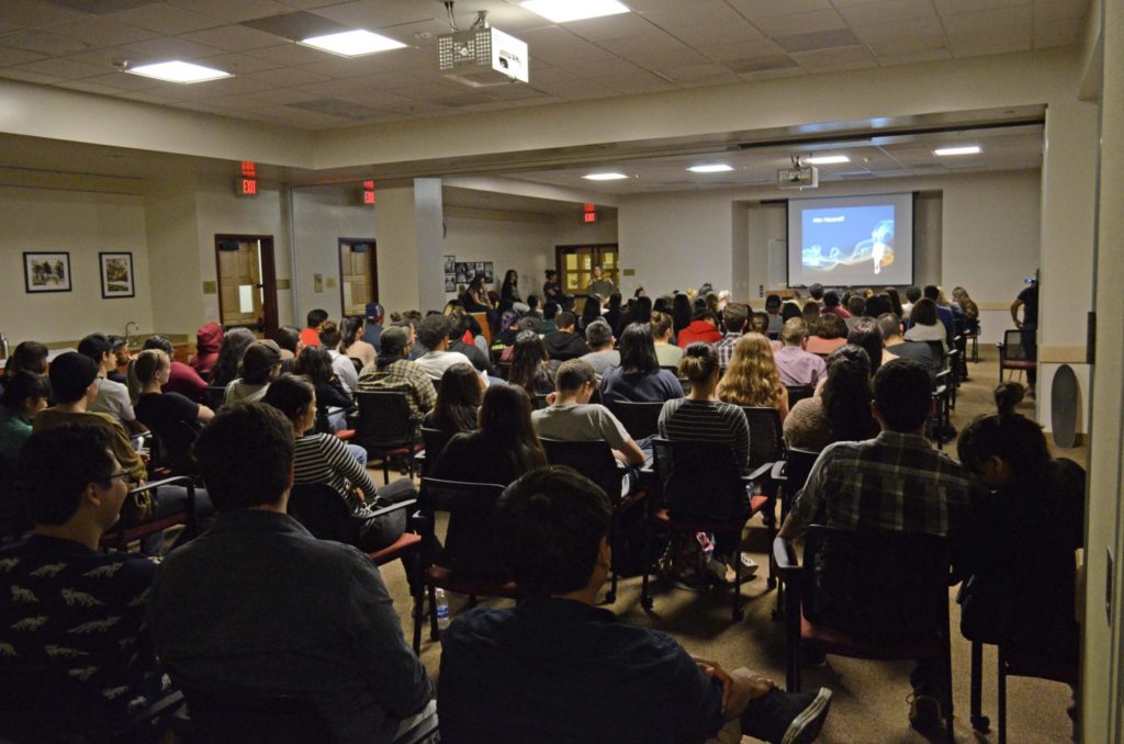 The crowd at the Live Mic event at Fullerton College. Photo credit: Brian Carrillo