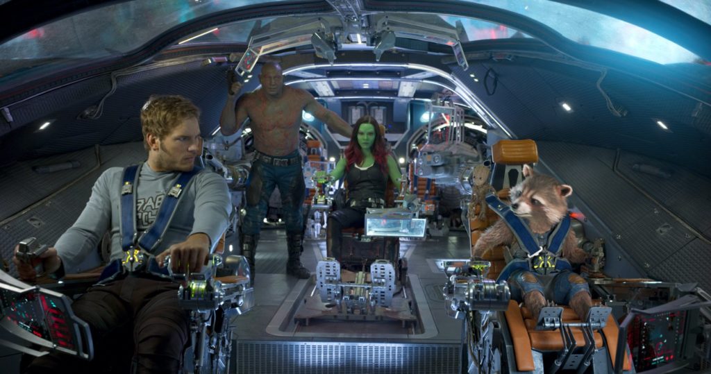 The Guardians of the Galaxy are getting ready to jump planets to find their fate in a battle with an empire planet. Photo credit: Marvel Entertainment