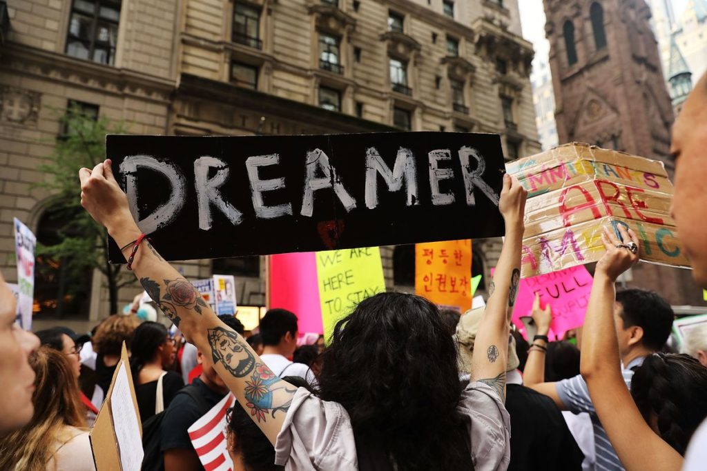 Recipients of protection under DACA are often referred to as DREAMERS per the Dream Act of 2012. Photo credit: Spencer Platt/ Getty Images