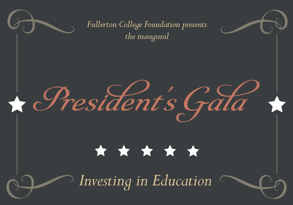 Fullerton College Foundation will present the first Fullerton College Presidents Gala on Nov. 11. Photo credit: Courtesy of Fullerton College