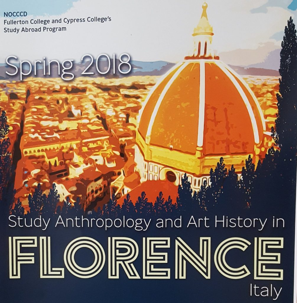 The next upcoming study abroad trip will be Florence, Italy this Spring.