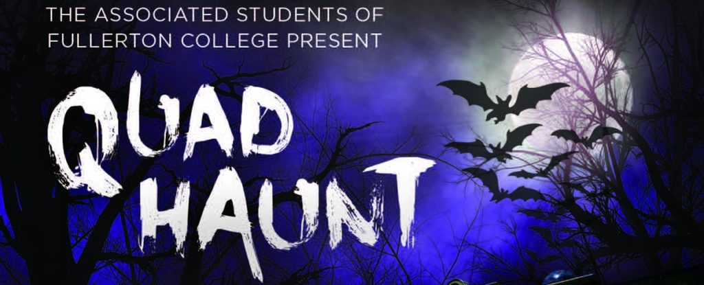 Quad haunt takes place on October 31st for student to bring their Halloween spirit to Campus. Photo credit: Fullerton College