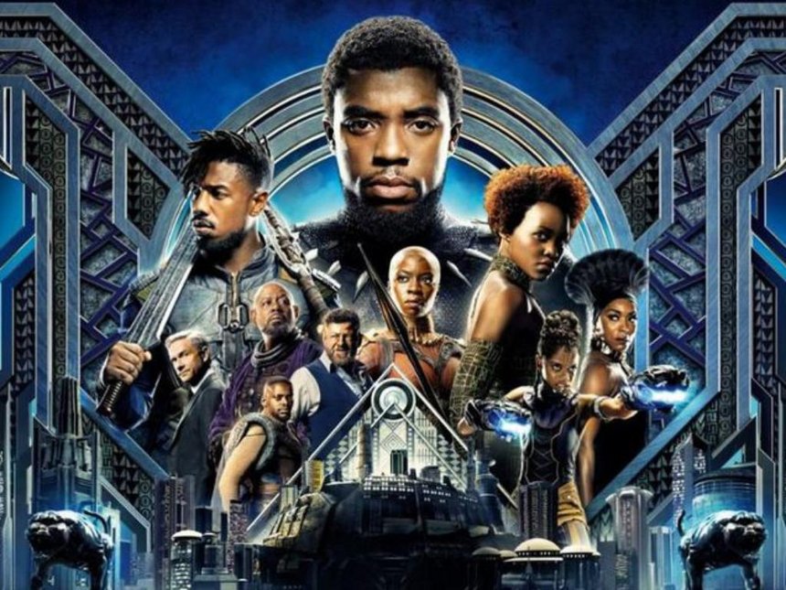 Black Panther Movie Poster Courtesty of Marvel by Associated Press Photo credit: associated press
