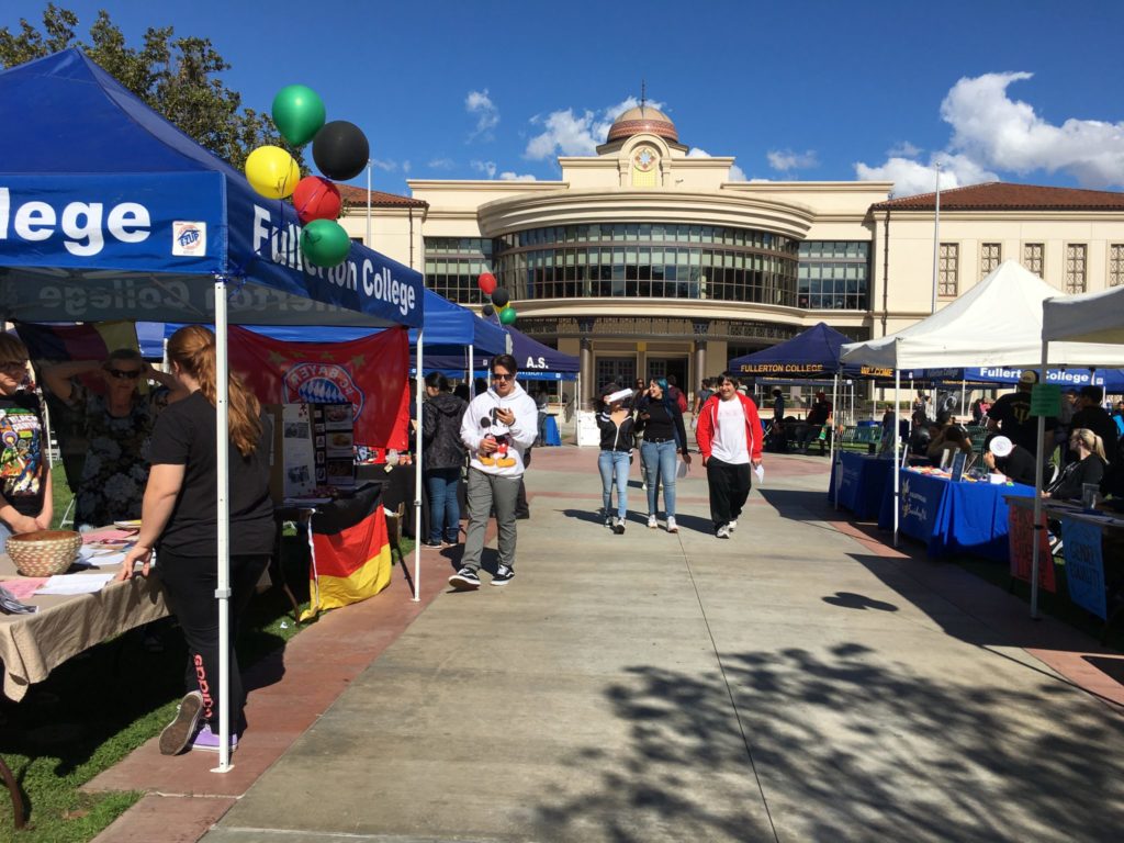 It was a beautiful sunny day for the CommUNITY day event at Fullerton college. Photo credit: Lann Nguyen