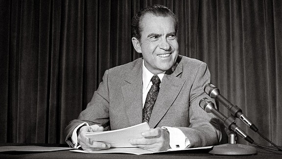 President Richard Nixon signs Title IX on June 23, 1972. Photo credit: ESPN.com