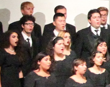Fullerton College Concert Choir sing at the fall concert on Friday under the direction of Nicola Bertoni Photo credit: Maureen Grimaldo