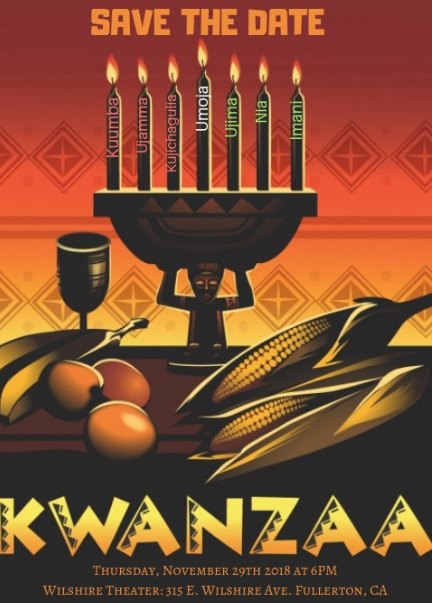 UMOJA and the ethnics studies department will be hosting its annual Kwanzaa celebration. This will be the 22nd year. Photo credit: cadena cultural center