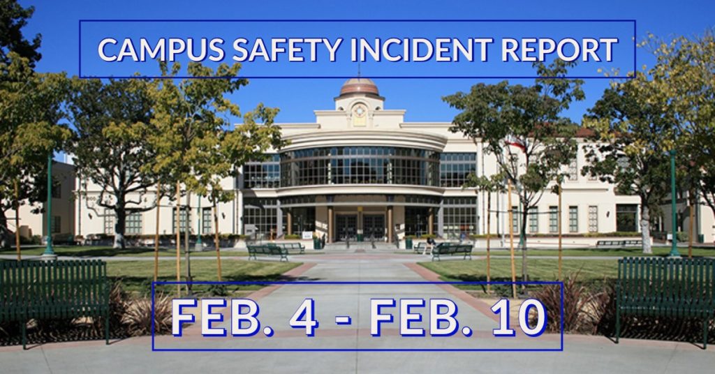 Campus Safety Report: February 4 - February 10
