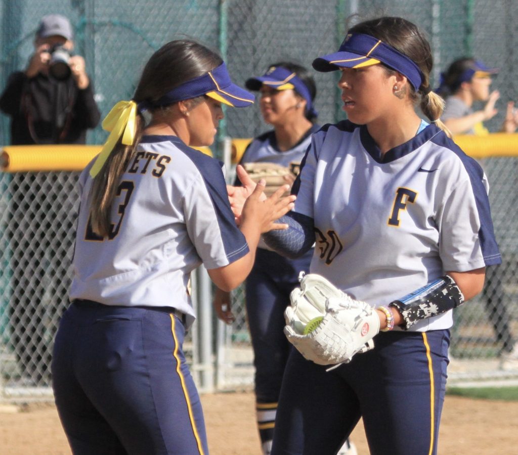 Freshman pitcher Jessica Lopez pitched a perfect game with 7 strikeouts for the Hornets against the Pirates on Wednesday, Apr. 3. Photo credit: Bovie Lavong
