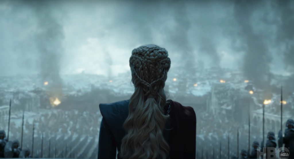 Game of Thrones series finale is finally here. After 8 seasons, the extremely popular show is coming to end on Sunday May 19th. Pictured is Daenerys Targaryen, played by Emilia Clarke, as she is finally taking over Kings Landing. Photo credit: HBO