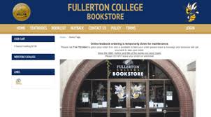 FC bookstore website Photo credit: Fullerton College