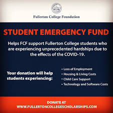 Student emergency fund information Photo credit: Fullerton College
