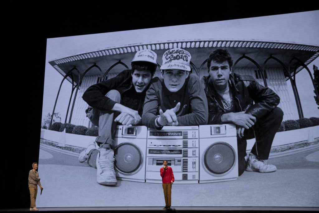 The Beastie Boys Story is new documentary on the Beastie Boys, released on Apple TV+ that is told in a live performance setting. Photo credit: beastieboys.com