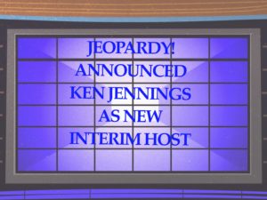 Jeopardy! has announced Ken Jennings as their first temporary host along with others and discussed further plans. Photo credit: Ariana Molina
