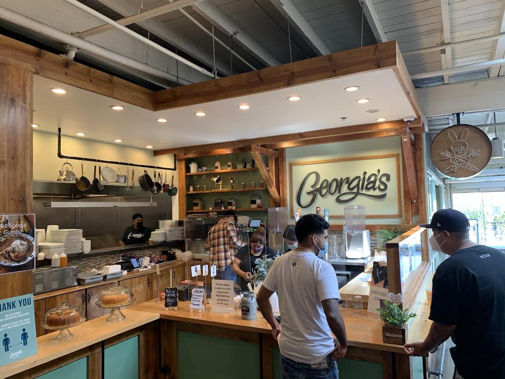 Georgia’s is located inside the Anaheim Packing District filled with rustic decor and natural lighting, which makes for a warm and welcoming atmosphere. Photo credit: Daniella Alvarez