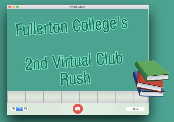 Fullerton Colleges second virtual Club Rush logo. Photo credit: Reann Wenceslao