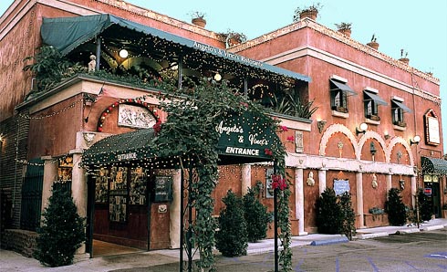 This is the main entrance to Angelos and Vincis Ristorante. Photo credit: Angelos and Vincis