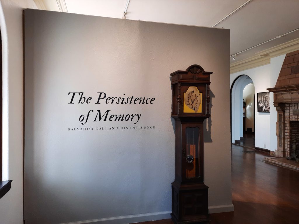 The Muckenthaler welcomes patrons to their exhibit with a clock in the style of Dalis most famous painting, The Persistence of Memory. Photo credit: Sudabeh Sarker