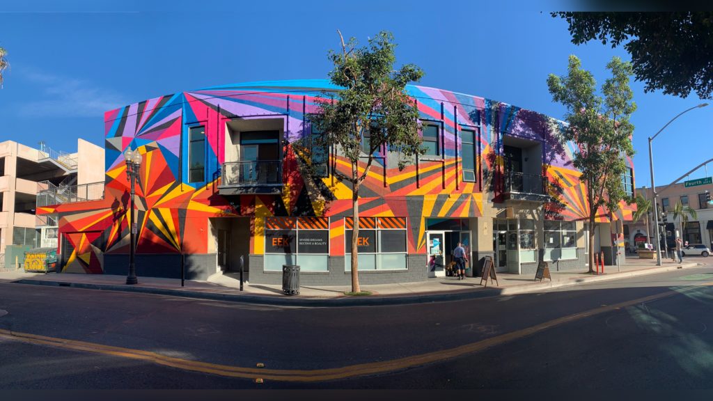 A mural that Kingsby did on the side of a building in downtown Santa Ana. Photo credit: Jouvon Michael Kingsby