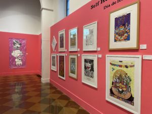 Self Help Graphics, a community center in East Los Angeles, lent several works of art to the exhibition, Jose Guadalupe Posada: The Iconic Printmaker and his Legacy in Popular Culture, currently running at the Fullerton Museum Center. Photo credit: Eulalia Saucedo
