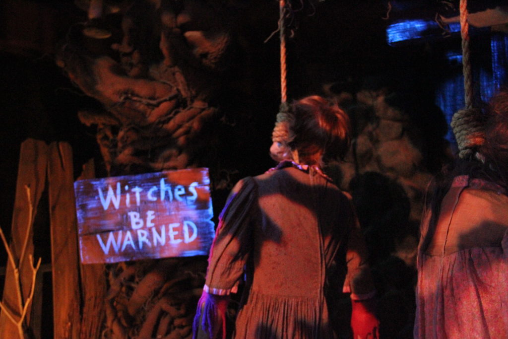 Dead witches inside the Origins: The Curse of Calico maze at Knotts Scary Farm on Sept. 22. Photo credit: Brooke Descalzo
