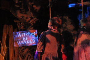 Dead witches inside the Origins: The Curse of Calico maze at Knotts Scary Farm on Sept. 22. Photo credit: Brooke Descalzo