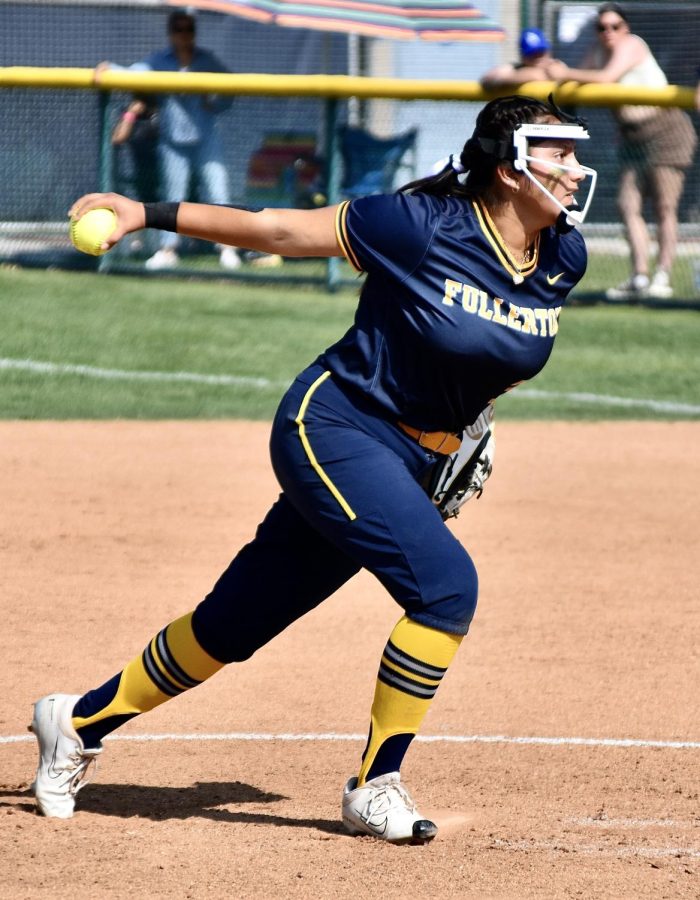 Freshman OEC Pitcher of the Year Allyson Fuentes took the circle during game three of SoCal Super Regionals on Saturday, May 13, 2023, loss. She will be working on her pitching and base running during the summer off-season.