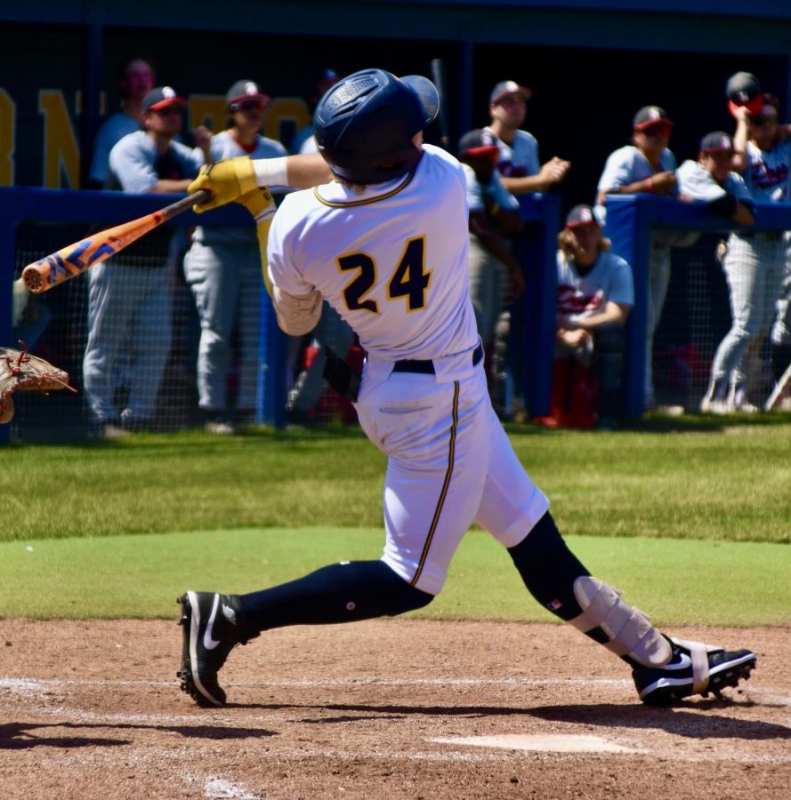 Freshman center fielder Britton Beeson will be expected to carry the load offensively for the Hornets when they face the Panthers at Chaffey College over the weekend May 5-6, 2023.