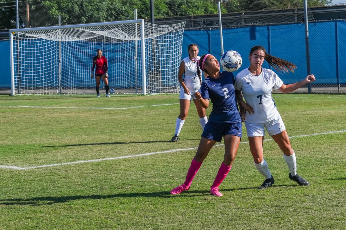 Hornets' freshman midfielder Ashley Martinez battles for offensive positioning as the Hornets try to rally on Oct. 24, 2023.