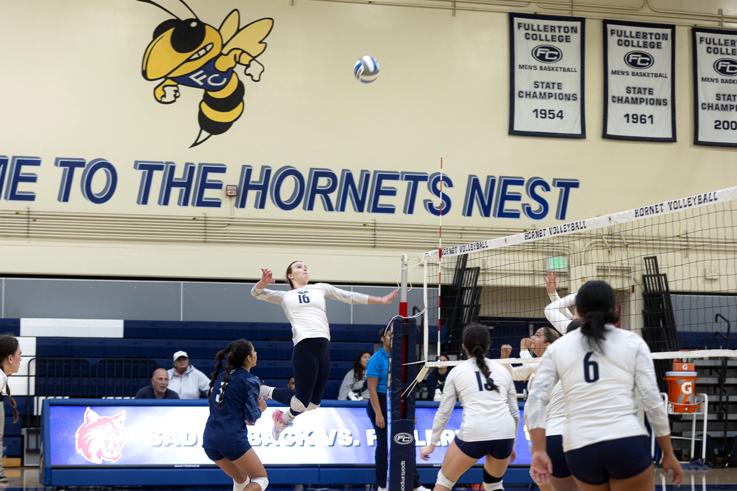 Bri Stotmore attempts to spike the volleyball on Friday, Sept. 27, 2024.