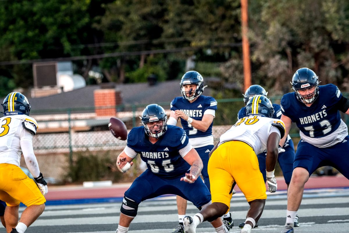 Hornets offensive team fights through to keep advancing each yard on Saturday Sept. 14, 2024