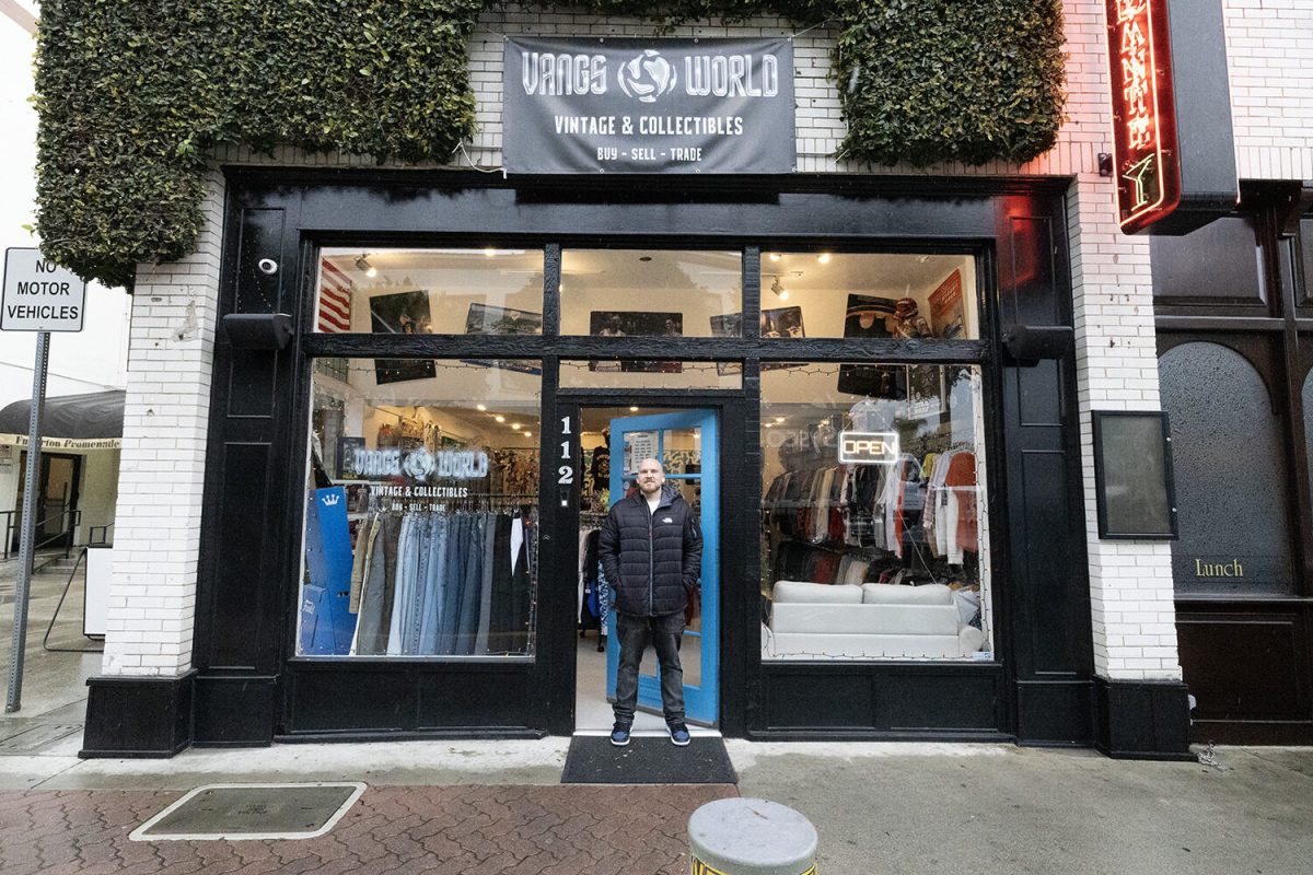 VANGSWORLD had its grand opening in December 2023—what sets it apart from the other shops in downtown Fullerton is its variety, atmosphere and pricing. (Ean Ramirez and Dominic Lopez)