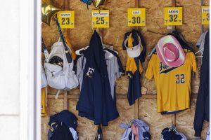 The softball team currently uses a shed to change and store their gear. The new renovations will feature an upgraded team locker room.