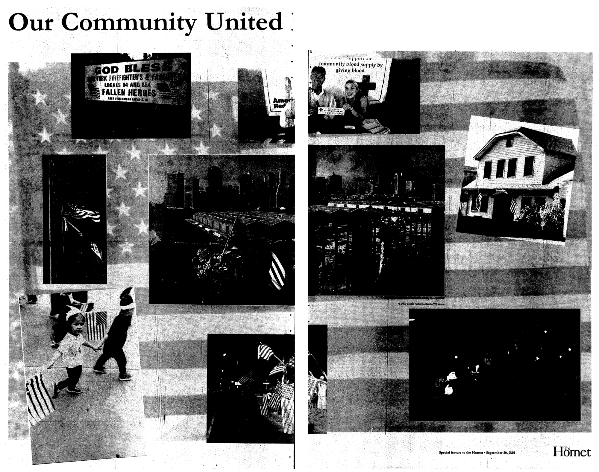 Pages 8-9 of The Hornet's Sept. 20, 2001, issue.