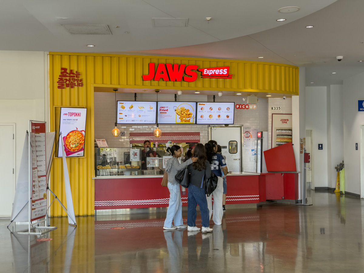 Jaws offers Korean street food on the second floor of The Source in Buena Park, Calif.