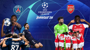 The UEFA Champions League final will be played by Paris Saint-Germain and Arsenal on May 30 at the Puskás Aréna in Budapest, Hungary.