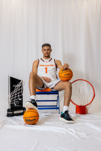 After overcoming injuries and leading Fullerton College to a state title, sophomore forward Yoda Oke prepares for the next chapter of his basketball career at Sam Houston State.